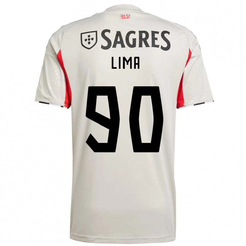 Danxen Mænd Ivan Lima #90 Off White Rød Udebane Spillertrøjer 2025/26 Trøje T-Shirt