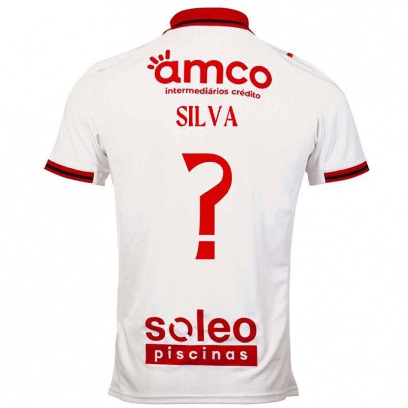 Danxen Mænd Santiago Silva #0 Hvid Rød Udebane Spillertrøjer 2025/26 Trøje T-Shirt