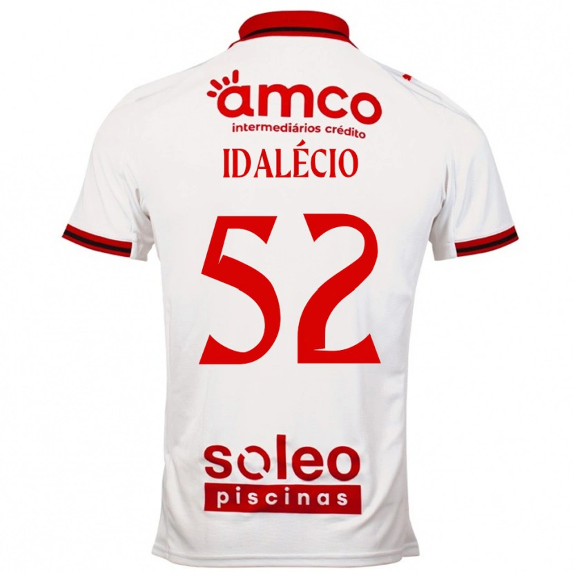 Danxen Mænd Idalécio #52 Hvid Rød Udebane Spillertrøjer 2025/26 Trøje T-Shirt