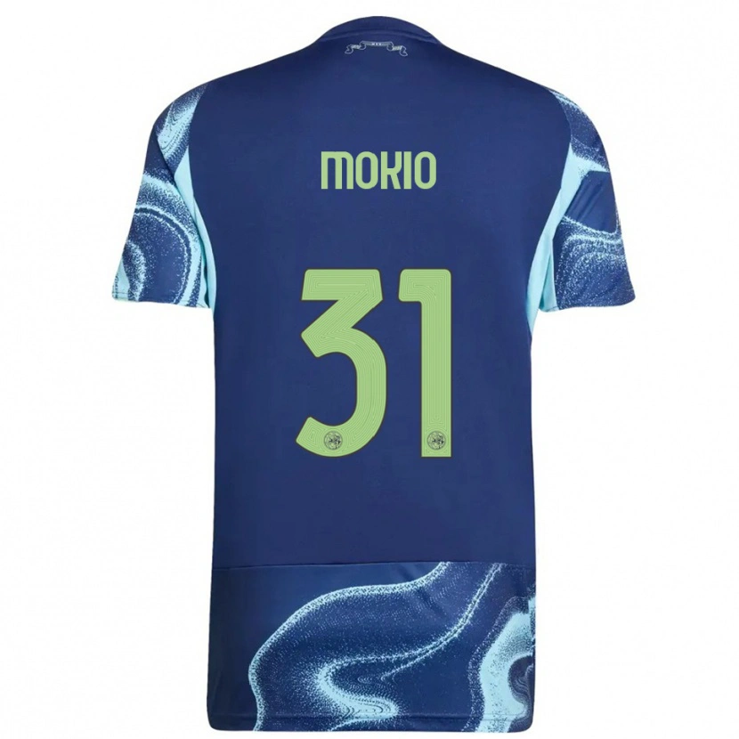 Danxen Mænd Jorthy Mokio #31 Navy Himmelblå Udebane Spillertrøjer 2025/26 Trøje T-Shirt