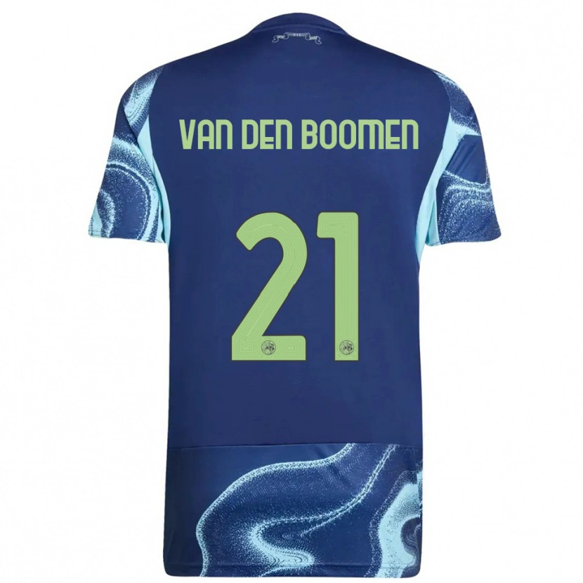Danxen Mænd Branco Van Den Boomen #21 Navy Himmelblå Udebane Spillertrøjer 2025/26 Trøje T-Shirt