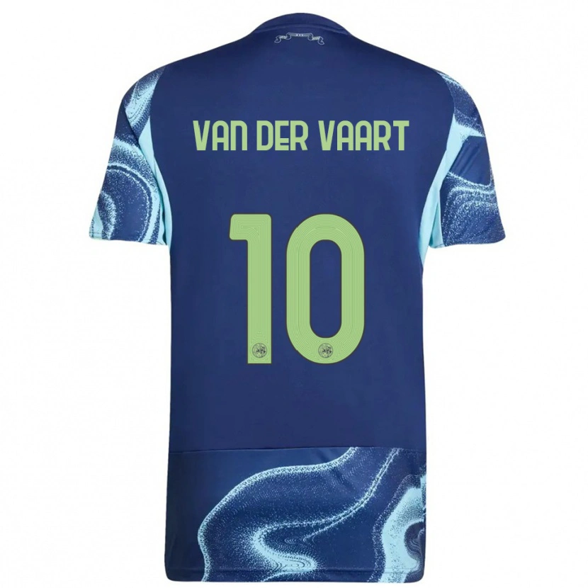 Danxen Mænd Damian Van Der Vaart #10 Navy Himmelblå Udebane Spillertrøjer 2025/26 Trøje T-Shirt