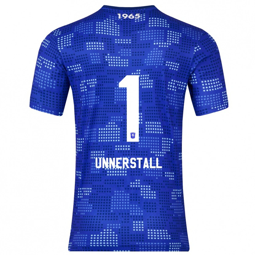 Danxen Mænd Lars Unnerstall #1 Blå Himmelblå Udebane Spillertrøjer 2025/26 Trøje T-Shirt