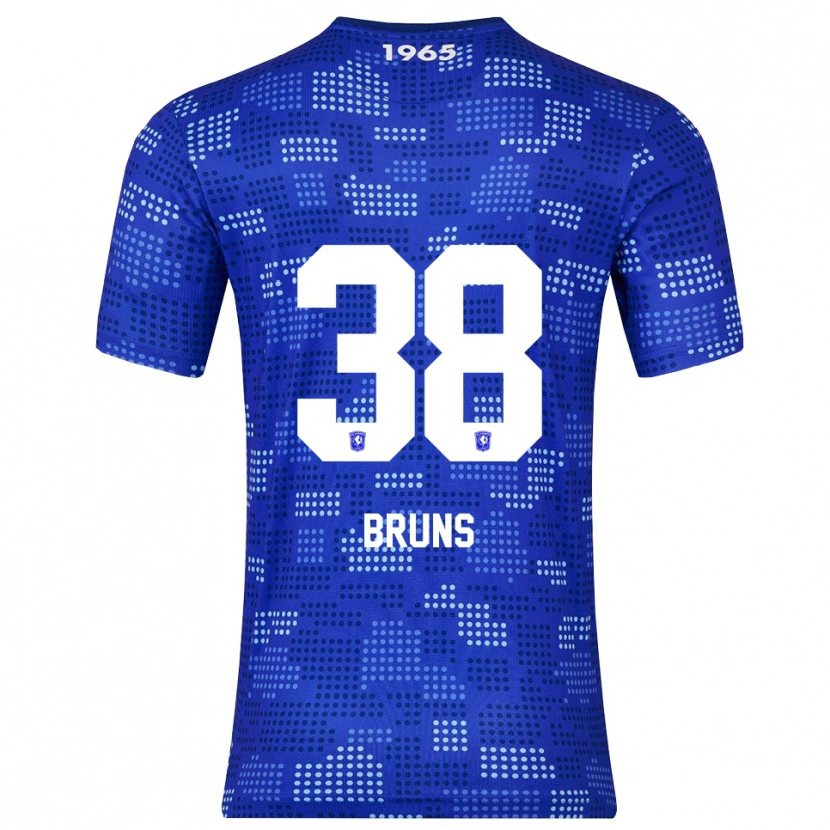 Danxen Mænd Max Bruns #38 Blå Himmelblå Udebane Spillertrøjer 2025/26 Trøje T-Shirt