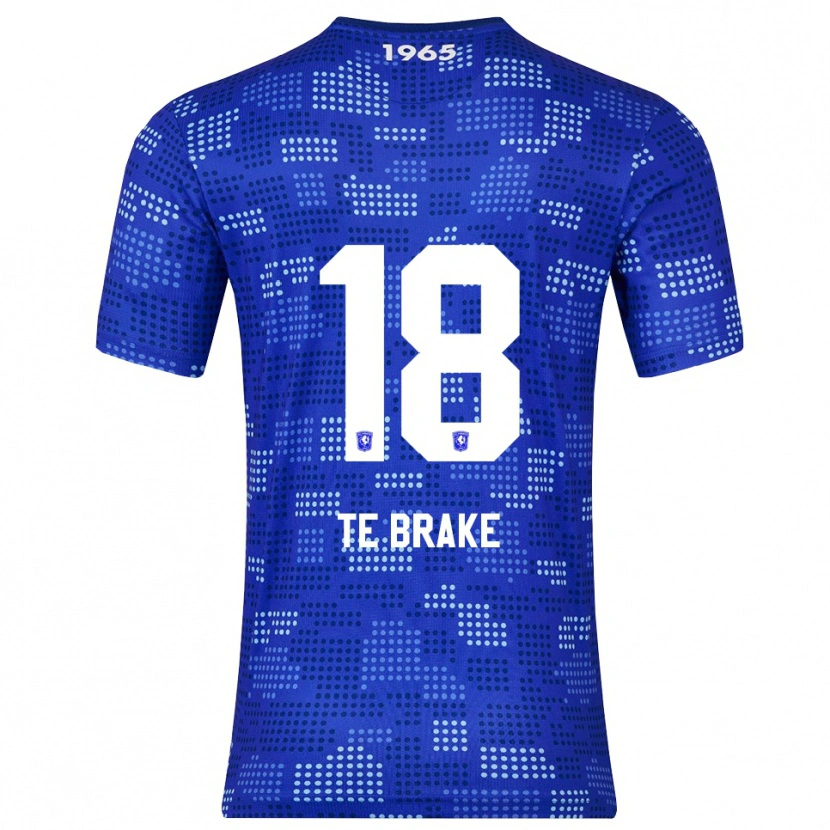 Danxen Mænd Sophie Te Brake #18 Blå Himmelblå Udebane Spillertrøjer 2025/26 Trøje T-Shirt
