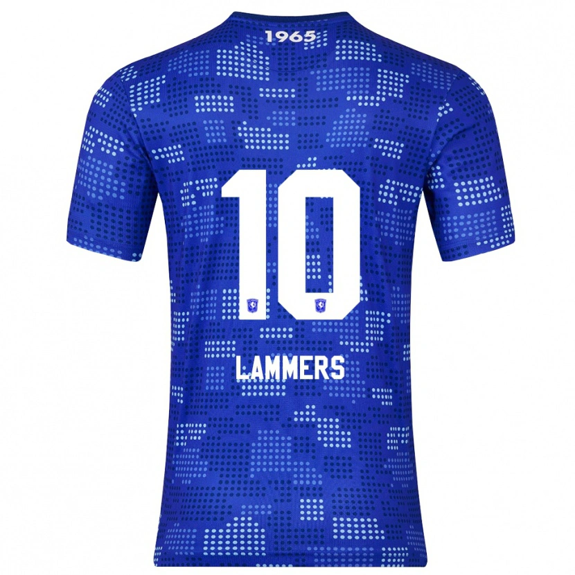 Danxen Mænd Sam Lammers #10 Blå Himmelblå Udebane Spillertrøjer 2025/26 Trøje T-Shirt