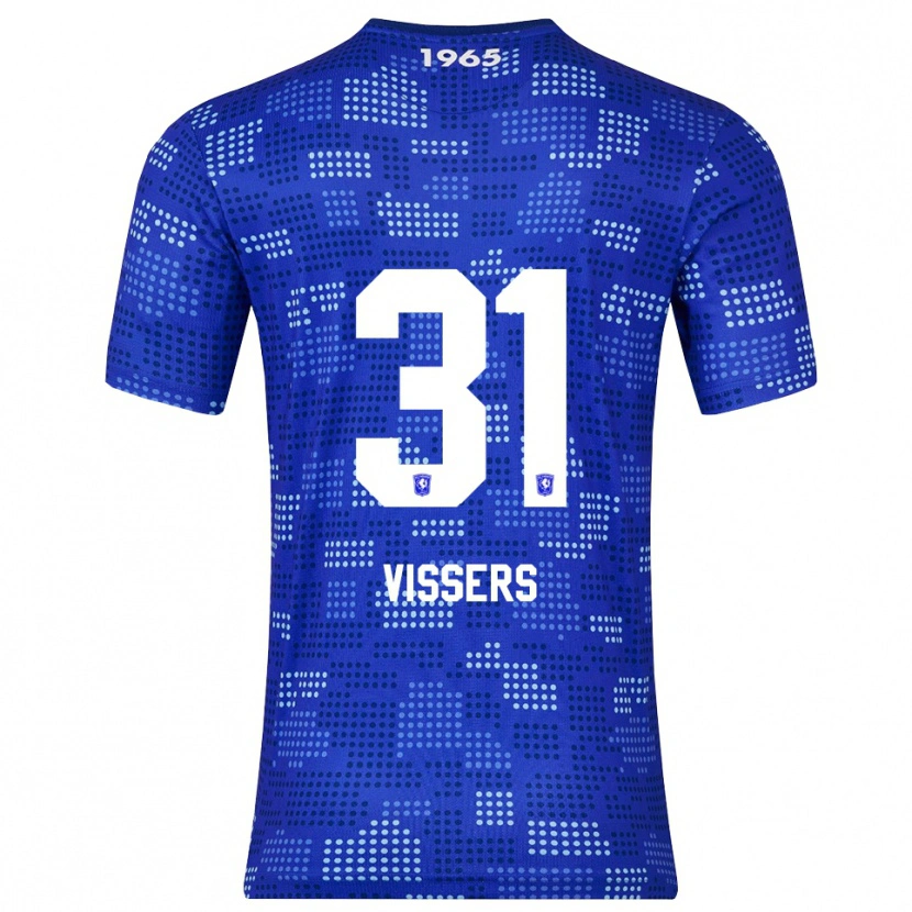 Danxen Mænd Kiki Vissers #31 Blå Himmelblå Udebane Spillertrøjer 2025/26 Trøje T-Shirt