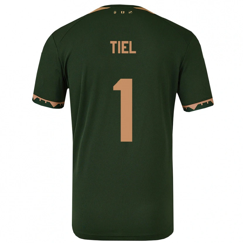 Danxen Mænd Mick Tiel #1 Grøn Guld Udebane Spillertrøjer 2025/26 Trøje T-Shirt