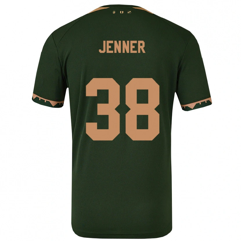 Danxen Mænd Ivar Jenner #38 Grøn Guld Udebane Spillertrøjer 2025/26 Trøje T-Shirt