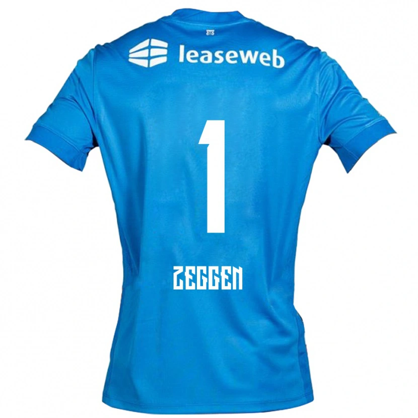 Danxen Mænd Kiyani Zeggen #1 Blå Hvid Udebane Spillertrøjer 2025/26 Trøje T-Shirt