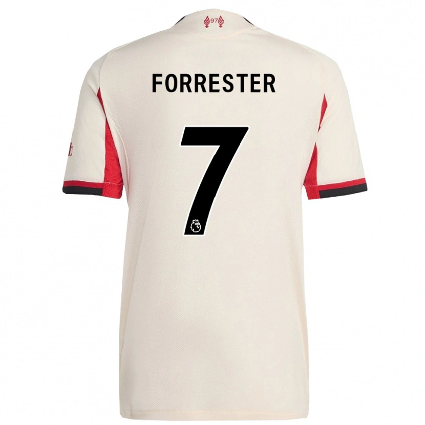 Danxen Mænd La'more Forrester #7 Hvid Sort Udebane Spillertrøjer 2025/26 Trøje T-Shirt