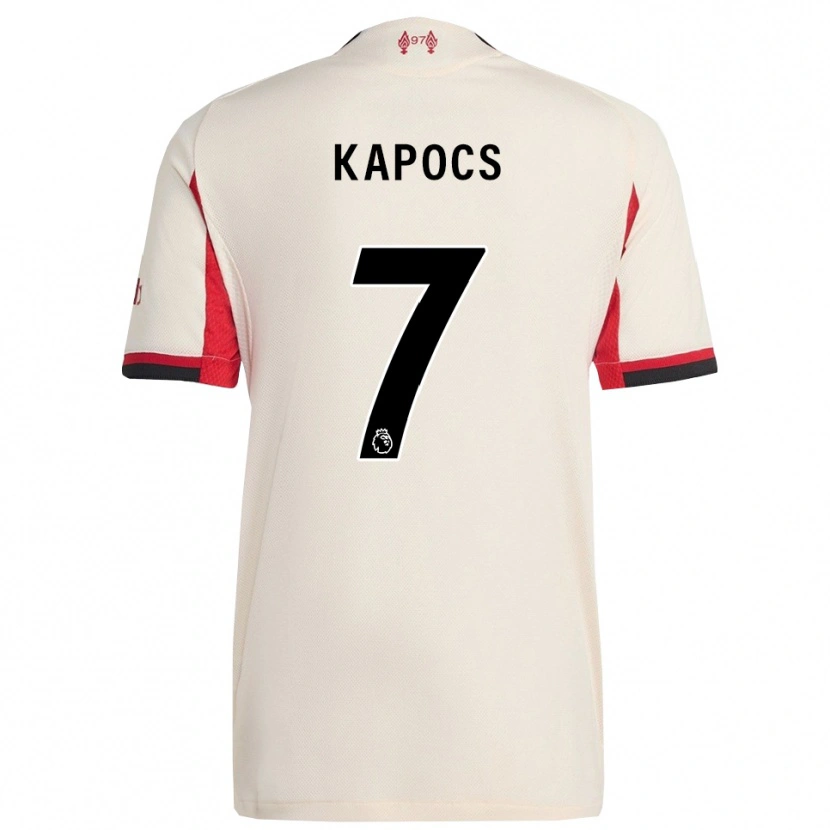 Danxen Mænd Cornelia Kapocs #7 Hvid Sort Udebane Spillertrøjer 2025/26 Trøje T-Shirt