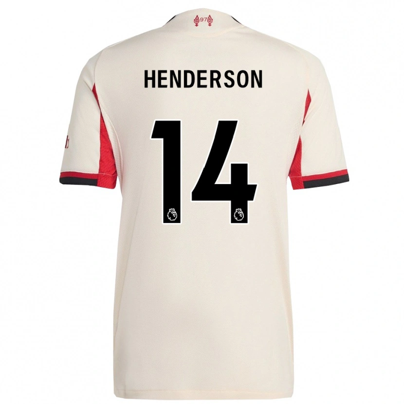 Danxen Mænd Henderson #14 Hvid Sort Udebane Spillertrøjer 2025/26 Trøje T-Shirt