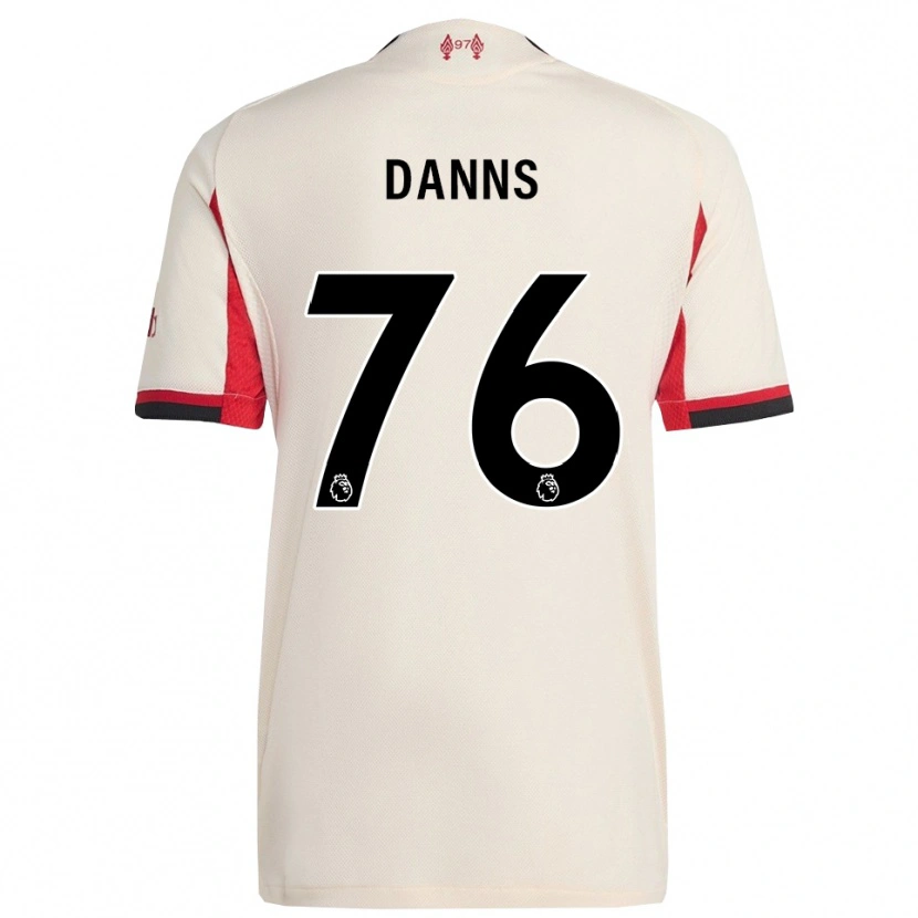 Danxen Mænd Jayden Danns #76 Hvid Sort Udebane Spillertrøjer 2025/26 Trøje T-Shirt