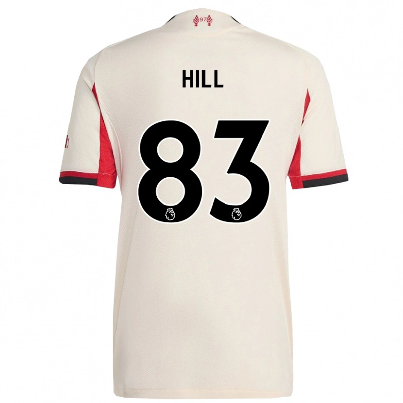 Danxen Mænd Thomas Hill #83 Hvid Sort Udebane Spillertrøjer 2025/26 Trøje T-Shirt
