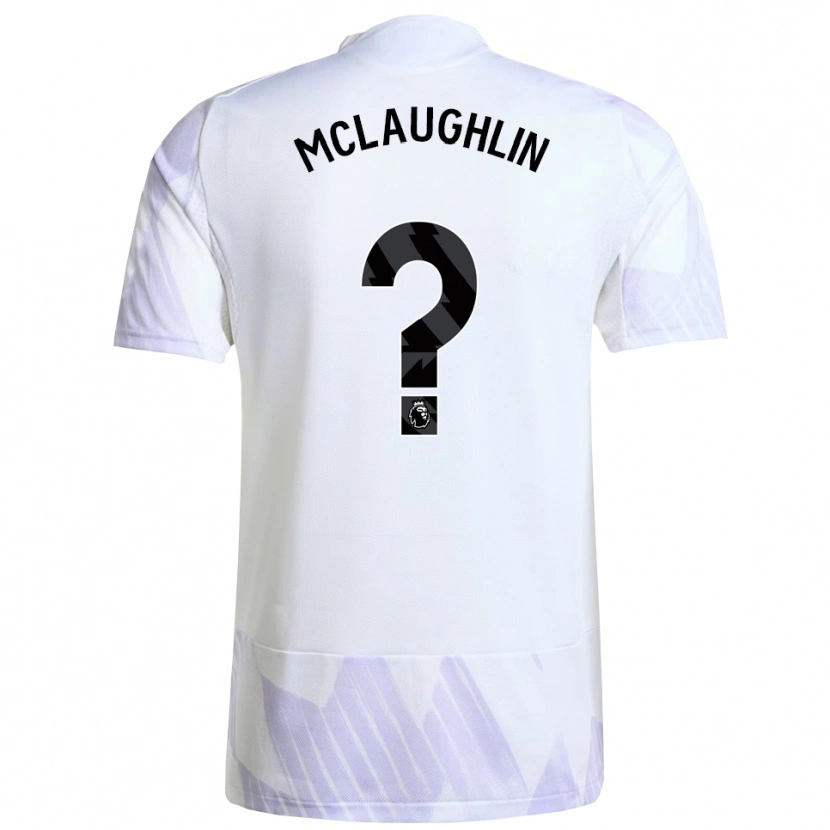 Danxen Mænd Harlem Mclaughlin #0 Hvid Lilla Lilla Udebane Spillertrøjer 2025/26 Trøje T-Shirt