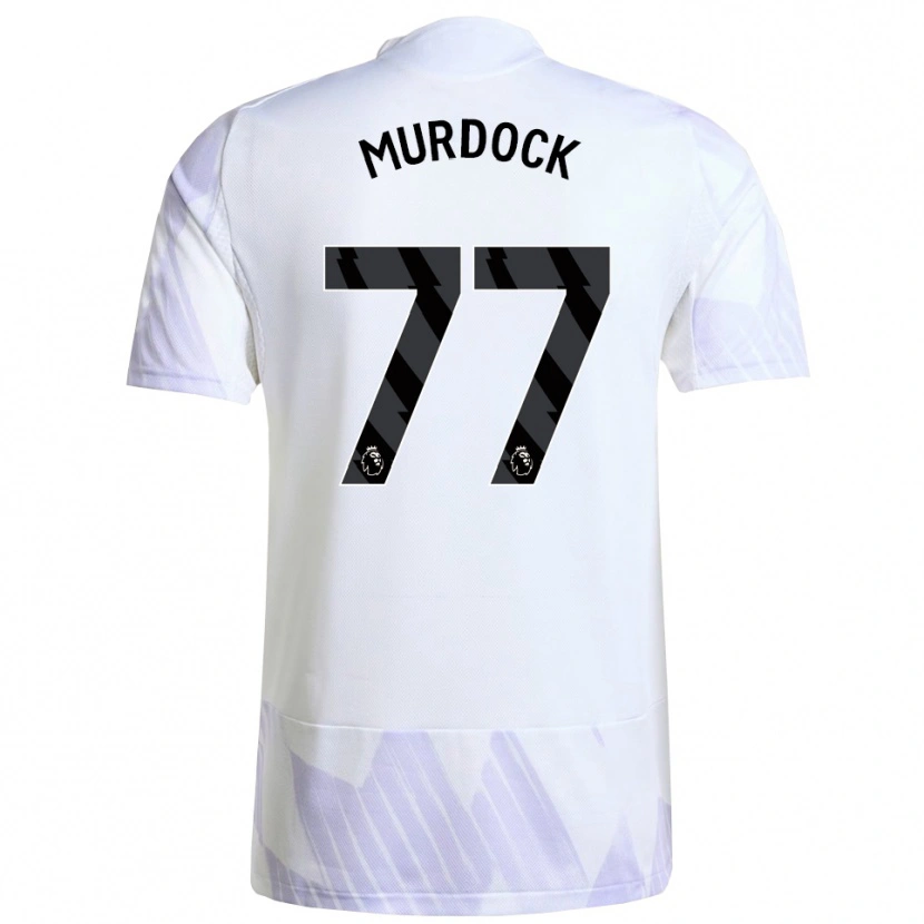 Danxen Mænd Will Murdock #77 Hvid Lilla Lilla Udebane Spillertrøjer 2025/26 Trøje T-Shirt