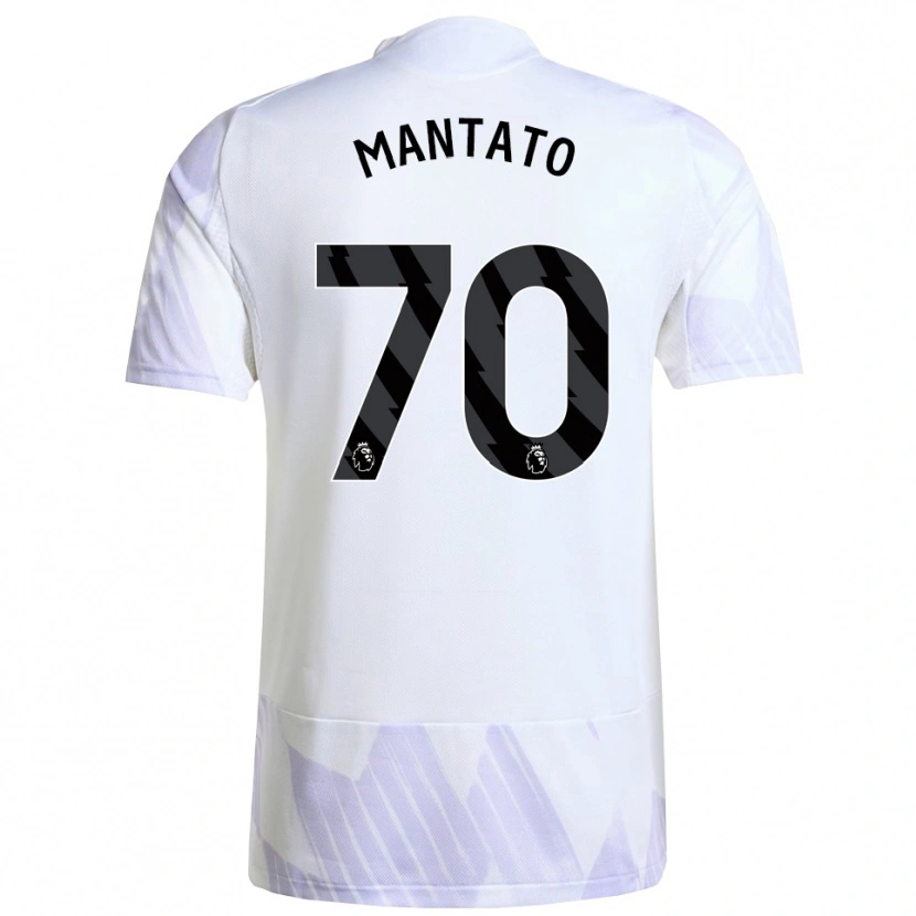 Danxen Mænd Bendito Mantato #70 Hvid Lilla Lilla Udebane Spillertrøjer 2025/26 Trøje T-Shirt