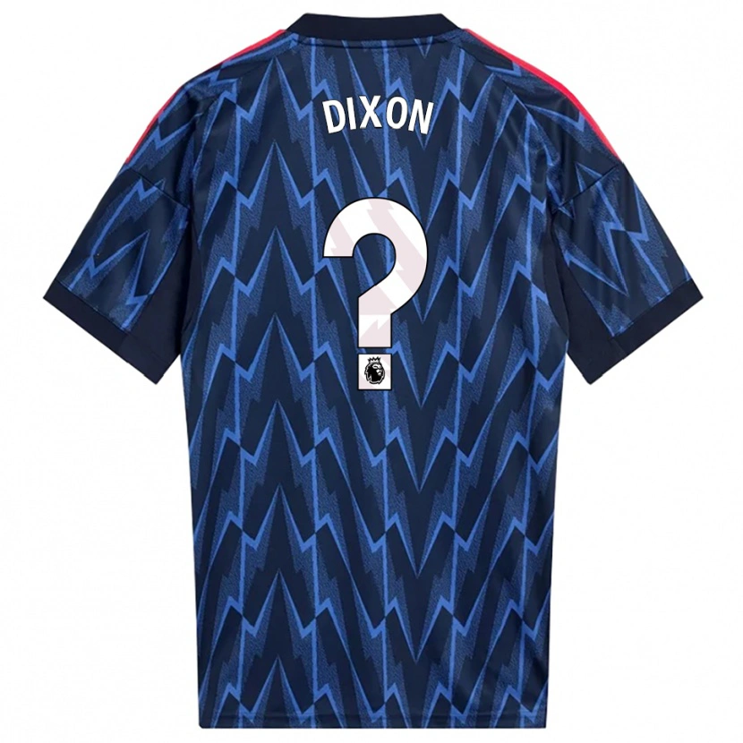 Danxen Mænd Danny Dixon #0 Navy Rød Udebane Spillertrøjer 2025/26 Trøje T-Shirt
