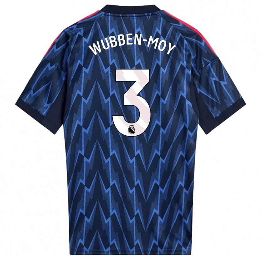 Danxen Mænd Lotte Wubben-Moy #3 Navy Rød Udebane Spillertrøjer 2025/26 Trøje T-Shirt