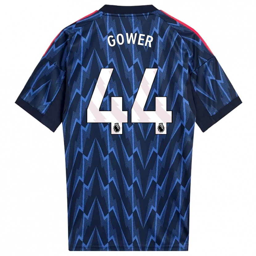 Danxen Mænd Jimi Gower #44 Navy Rød Udebane Spillertrøjer 2025/26 Trøje T-Shirt