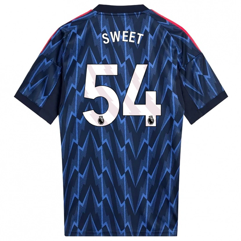 Danxen Mænd William Sweet #54 Navy Rød Udebane Spillertrøjer 2025/26 Trøje T-Shirt