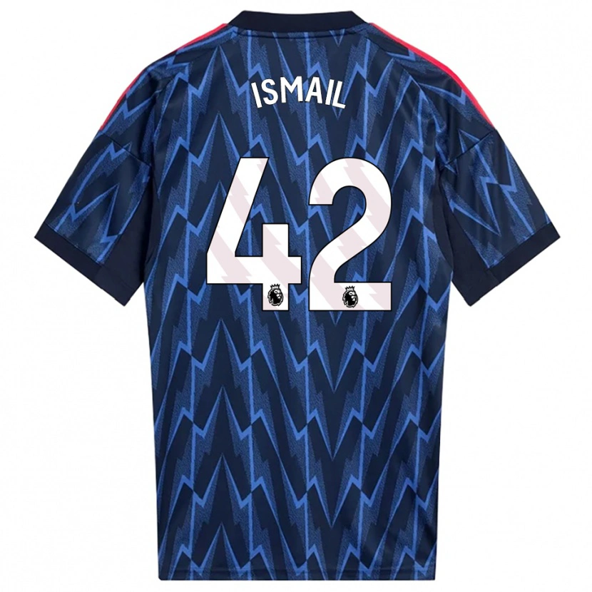 Danxen Mænd Cam'ron Ismail #42 Navy Rød Udebane Spillertrøjer 2025/26 Trøje T-Shirt