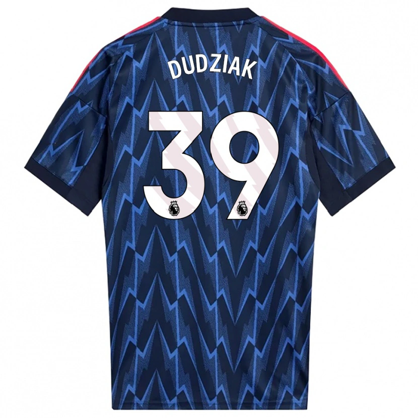 Danxen Mænd Harrison Dudziak #39 Navy Rød Udebane Spillertrøjer 2025/26 Trøje T-Shirt
