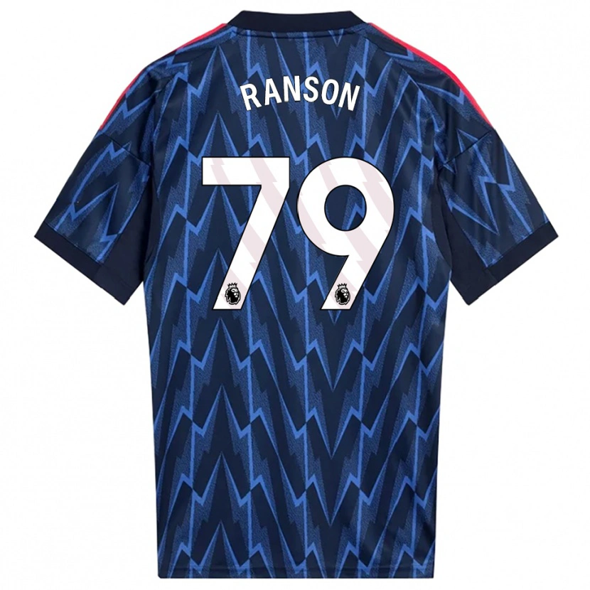Danxen Mænd Khari Ranson #79 Navy Rød Udebane Spillertrøjer 2025/26 Trøje T-Shirt