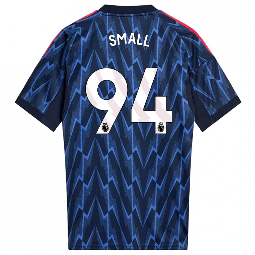 Danxen Mænd Coby Small #94 Navy Rød Udebane Spillertrøjer 2025/26 Trøje T-Shirt