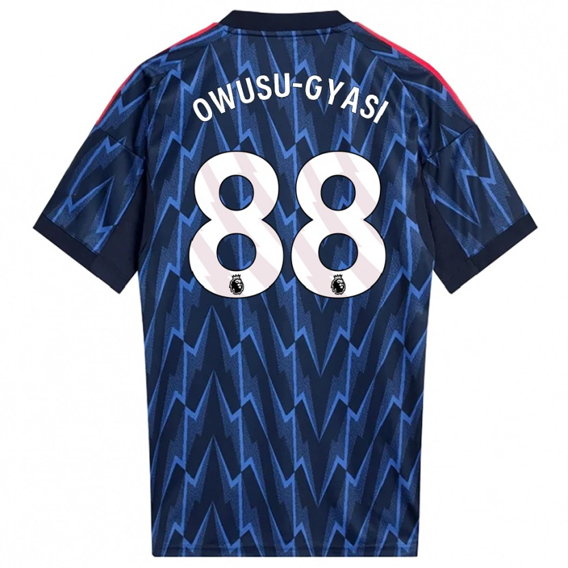 Danxen Mænd Abraham Owusu-Gyasi #88 Navy Rød Udebane Spillertrøjer 2025/26 Trøje T-Shirt