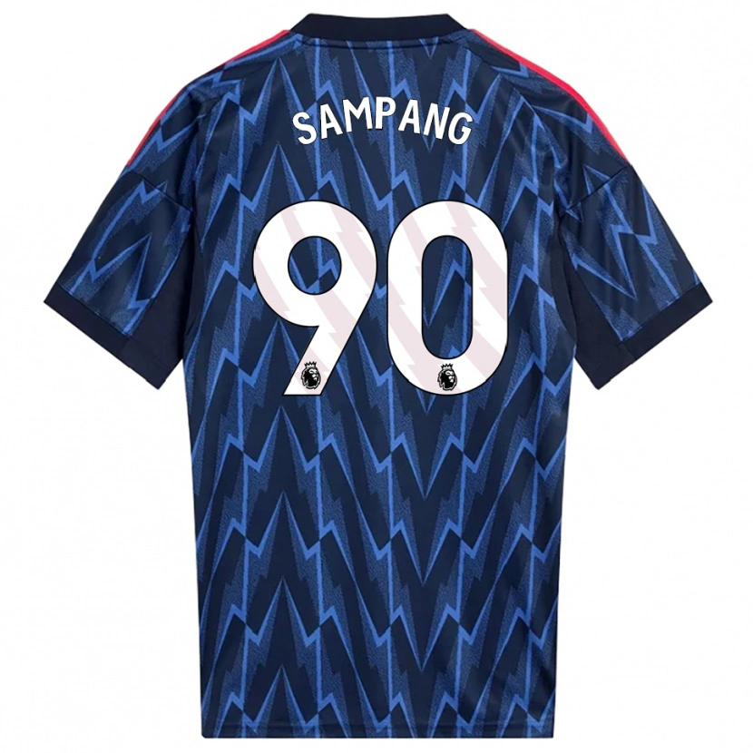 Danxen Mænd Saurap Sampang #90 Navy Rød Udebane Spillertrøjer 2025/26 Trøje T-Shirt