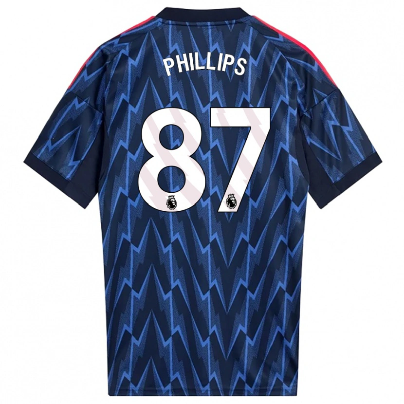 Danxen Mænd Bowen Phillips #87 Navy Rød Udebane Spillertrøjer 2025/26 Trøje T-Shirt