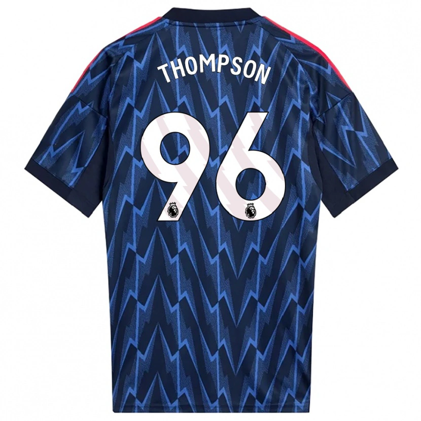 Danxen Mænd Kyran Thompson #96 Navy Rød Udebane Spillertrøjer 2025/26 Trøje T-Shirt