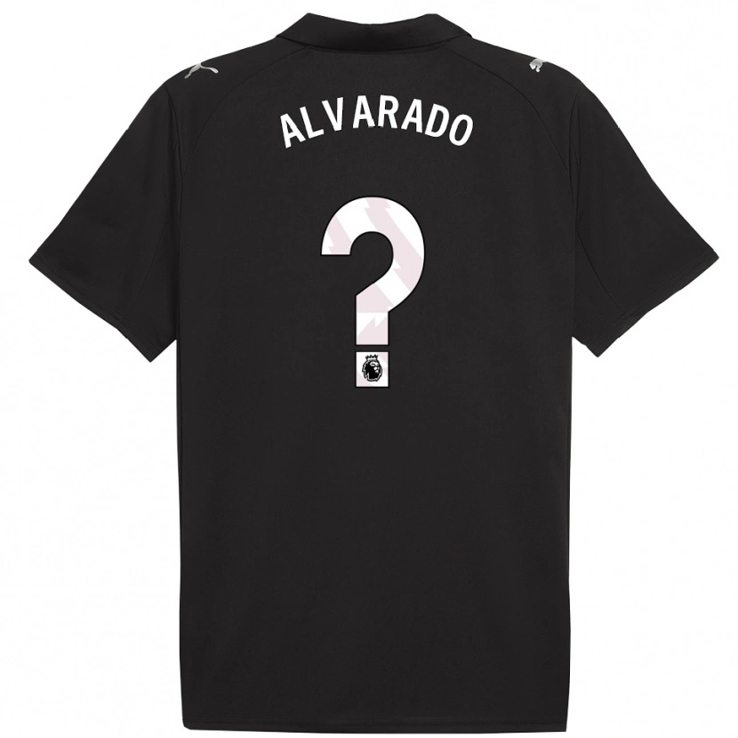 Danxen Mænd Lucas Alvarado #0 Sort Hvid Udebane Spillertrøjer 2025/26 Trøje T-Shirt