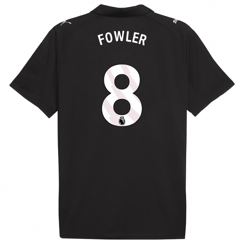Danxen Mænd Mary Fowler #8 Sort Hvid Udebane Spillertrøjer 2025/26 Trøje T-Shirt