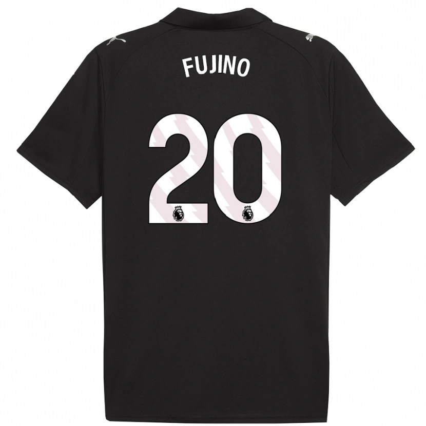 Danxen Mænd Aoba Fujino #20 Sort Hvid Udebane Spillertrøjer 2025/26 Trøje T-Shirt