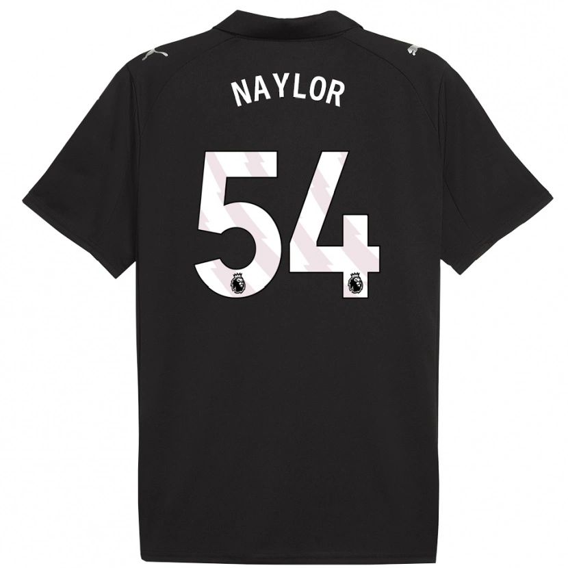 Danxen Mænd Seb Naylor #54 Sort Hvid Udebane Spillertrøjer 2025/26 Trøje T-Shirt