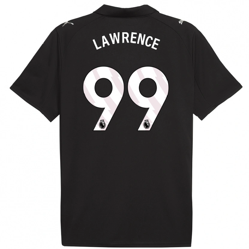 Danxen Mænd Emilio Lawrence #99 Sort Hvid Udebane Spillertrøjer 2025/26 Trøje T-Shirt