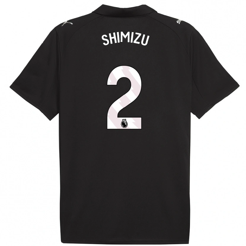 Danxen Mænd Risa Shimizu #2 Sort Hvid Udebane Spillertrøjer 2025/26 Trøje T-Shirt