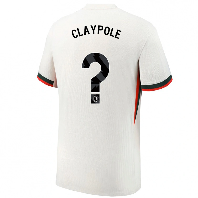 Danxen Mænd Aimee Claypole #0 Hvid Grøn Udebane Spillertrøjer 2025/26 Trøje T-Shirt
