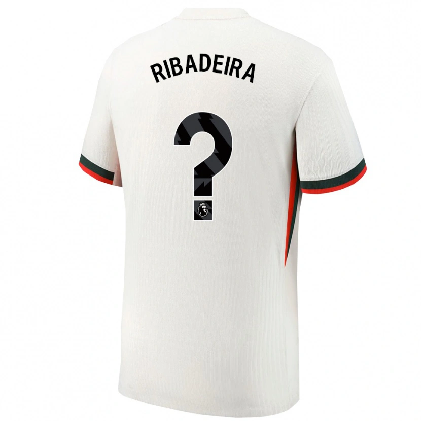 Danxen Mænd Louna Ribadeira #0 Hvid Grøn Udebane Spillertrøjer 2025/26 Trøje T-Shirt
