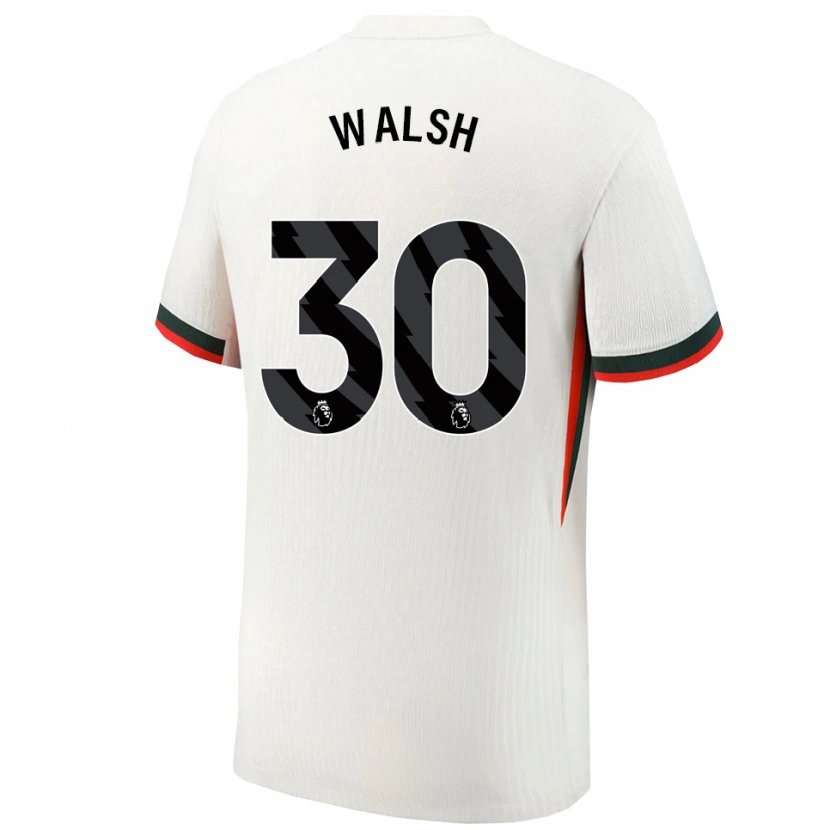 Danxen Mænd Keira Walsh #30 Hvid Grøn Udebane Spillertrøjer 2025/26 Trøje T-Shirt