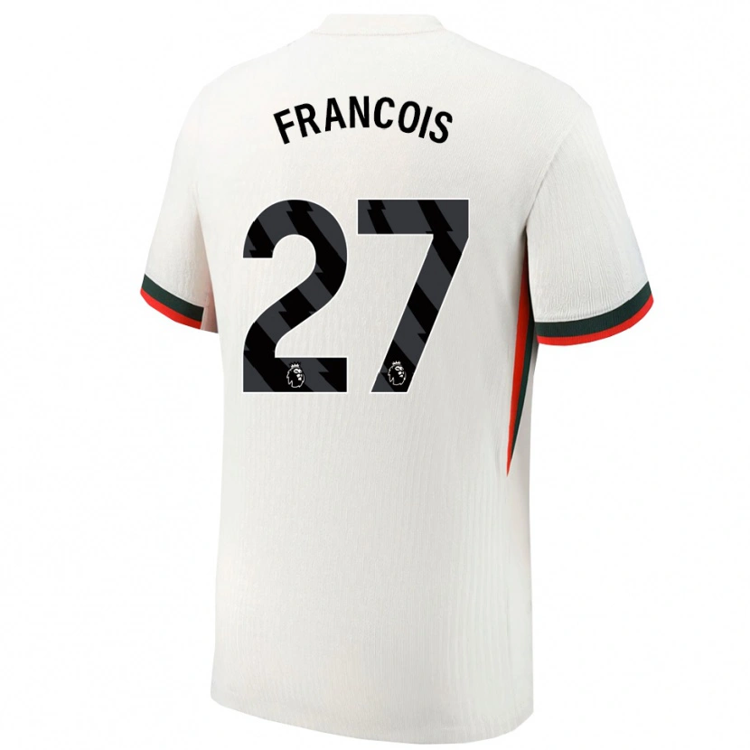 Danxen Mænd Oriane Jean-François #27 Hvid Grøn Udebane Spillertrøjer 2025/26 Trøje T-Shirt
