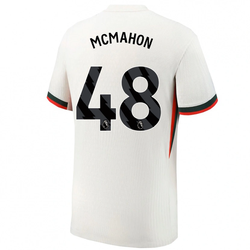 Danxen Mænd Harrison Mcmahon #48 Hvid Grøn Udebane Spillertrøjer 2025/26 Trøje T-Shirt