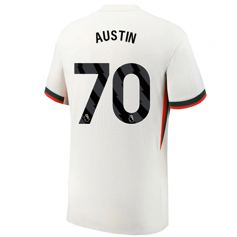 Danxen Mænd Jack Austin #70 Hvid Grøn Udebane Spillertrøjer 2025/26 Trøje T-Shirt