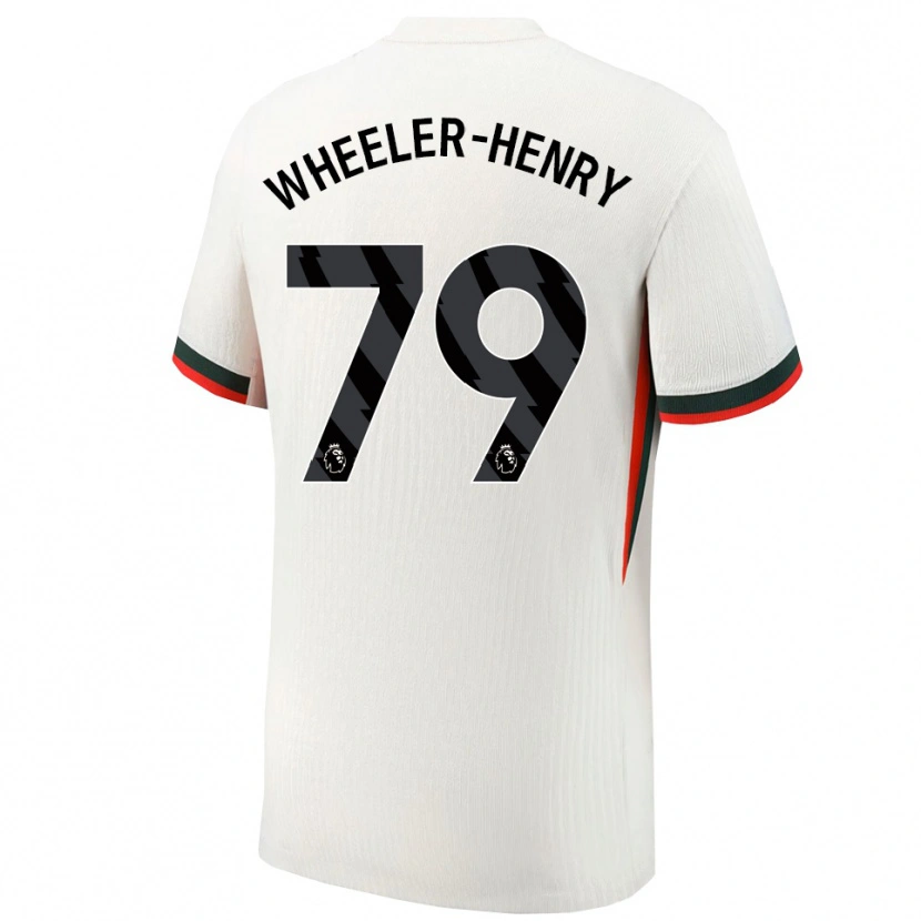 Danxen Mænd Joseph Wheeler-Henry #79 Hvid Grøn Udebane Spillertrøjer 2025/26 Trøje T-Shirt