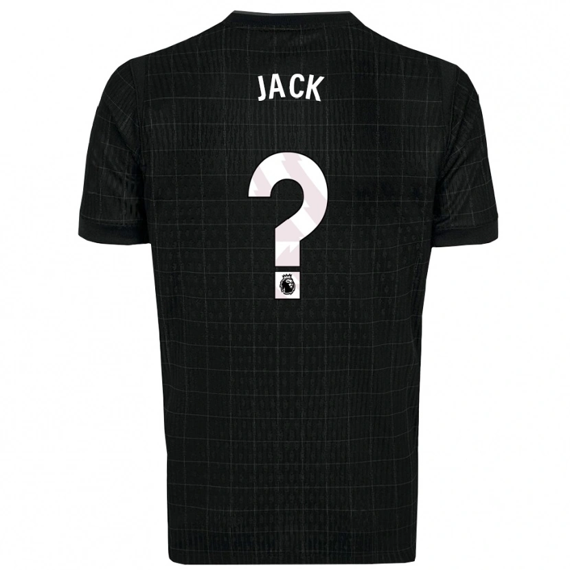 Danxen Mænd Mikel Jack #0 Sort Grå Udebane Spillertrøjer 2025/26 Trøje T-Shirt