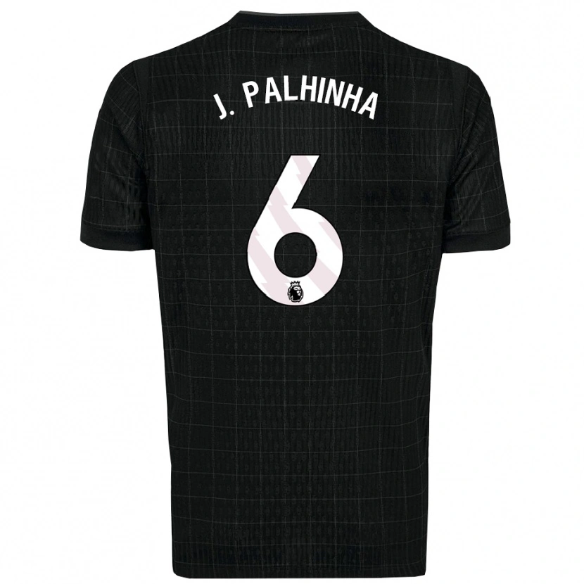 Danxen Mænd João Palhinha #6 Sort Grå Udebane Spillertrøjer 2025/26 Trøje T-Shirt