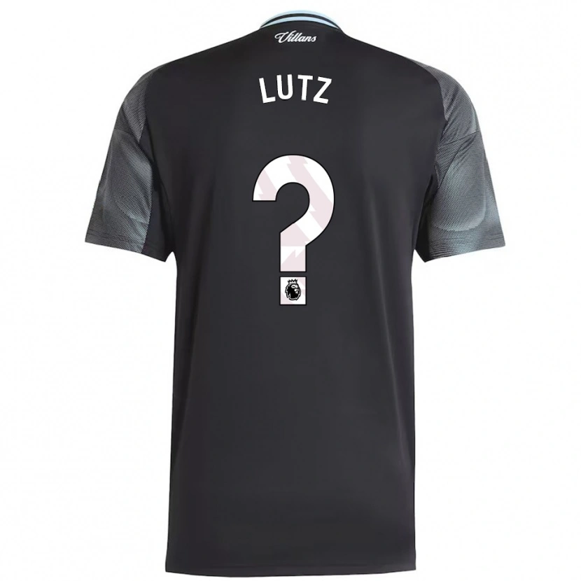 Danxen Mænd Charlie Lutz #0 Sort Himmelblå Udebane Spillertrøjer 2025/26 Trøje T-Shirt